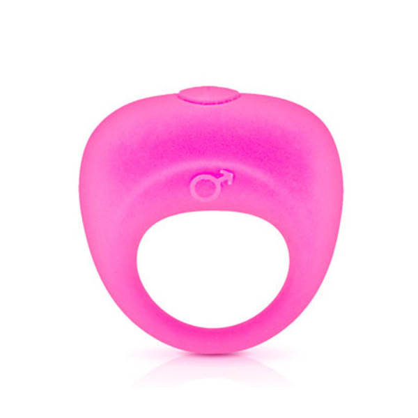 Anneau de pénis vibrant rose 